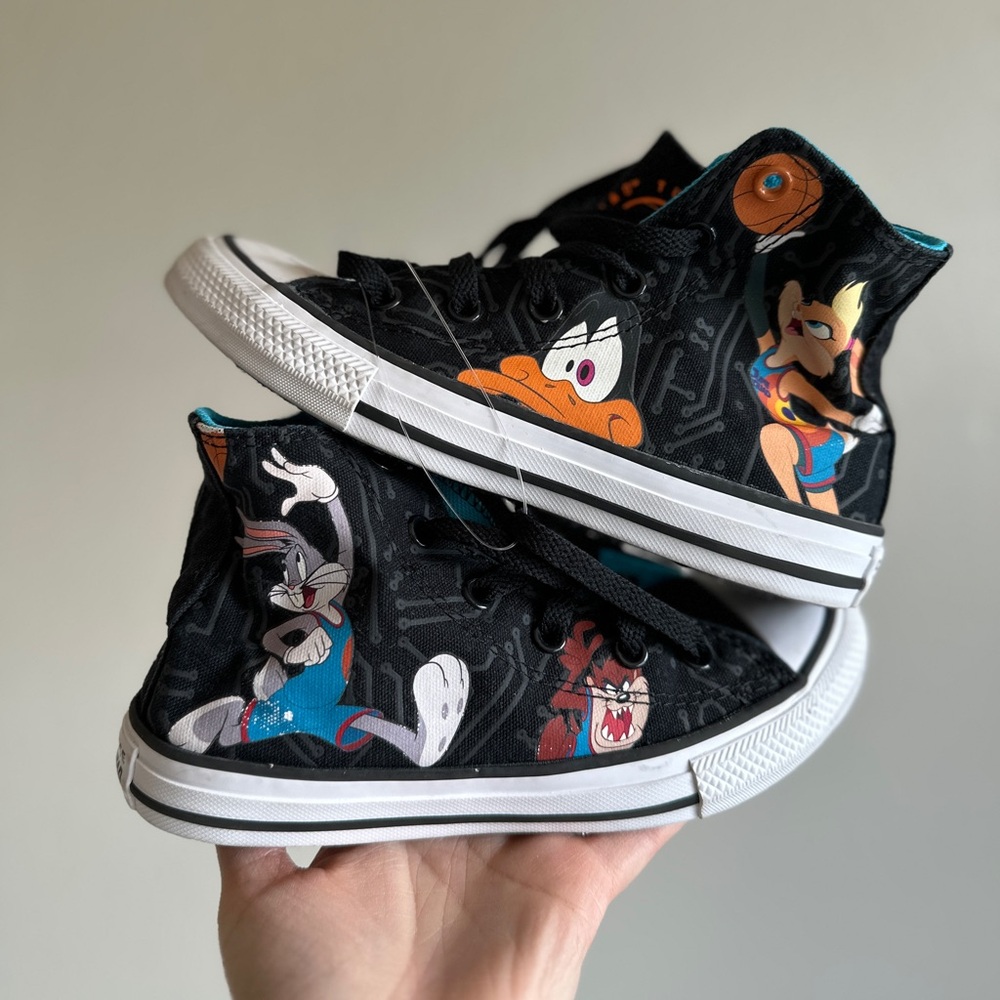 Converse All Stars Tune Squad Space Jam high tops shoes size 1 youth unisex kids